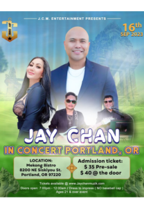 Jay Chan in Concert – Portland 2023